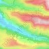 Topografische kaart Ribouzou, hoogte, reliëf