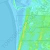 Topografische kaart IJmuiderslag, hoogte, reliëf