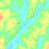 Topografische kaart Saxe, hoogte, reliëf