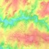 Topografische kaart Lachaise, hoogte, reliëf