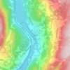 Topografische kaart Tretten, hoogte, reliëf