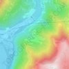 Topografische kaart Sardonne, hoogte, reliëf