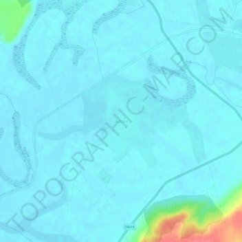 Topografische kaart Adoni, hoogte, reliëf