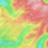 Topografische kaart La Bachetey, hoogte, reliëf