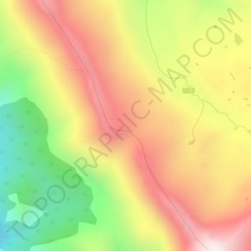 Topografische kaart Protection Mountain, hoogte, reliëf