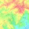 Topografische kaart La Renaldie, hoogte, reliëf