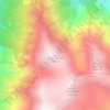 Topografische kaart Pescofalcone, hoogte, reliëf