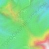 Topografische kaart Col des Boeufs, hoogte, reliëf