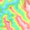 Topografische kaart Robledo de Son, hoogte, reliëf