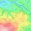 Topografische kaart Les Rivoires, hoogte, reliëf