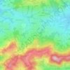 Topografische kaart Hinterberg, hoogte, reliëf