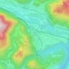 Topografische kaart Blejska Dobrava, hoogte, reliëf