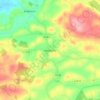 Topografische kaart Newbliss, hoogte, reliëf