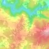 Topografische kaart Toande, hoogte, reliëf