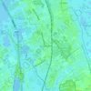Topografische kaart Glimmen, hoogte, reliëf