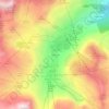 Topografische kaart Chartreux, hoogte, reliëf