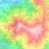 Topografische kaart Cadrazzolo, hoogte, reliëf