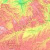 Topografische kaart Eichstätt, hoogte, reliëf