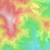 Topografische kaart Le Masmin, hoogte, reliëf