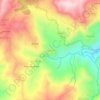 Topografische kaart Tighermine, hoogte, reliëf