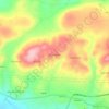 Topografische kaart Poço Geraldo, hoogte, reliëf