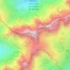 Topografische kaart Aiguille du Belvédère, hoogte, reliëf