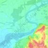 Topografische kaart Bruyères, hoogte, reliëf