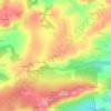 Topografische kaart Bouillard, hoogte, reliëf