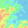 Topografische kaart Palisades on the Severn, hoogte, reliëf