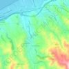 Topografische kaart Cavaliere, hoogte, reliëf