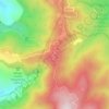 Topografische kaart Monte Scuro, hoogte, reliëf