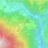 Topografische kaart Verditz, hoogte, reliëf