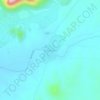 Topografische kaart Spitzkoppe, hoogte, reliëf
