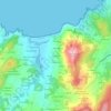 Topografische kaart O Outeiro, hoogte, reliëf