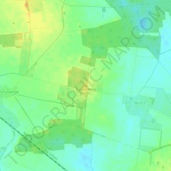 Topografische kaart Trappenberg, hoogte, reliëf