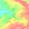 Topografische kaart Les Morelles, hoogte, reliëf