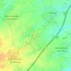 Topografische kaart Les Mares Pulantes, hoogte, reliëf