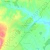 Topografische kaart Casais dos Lagartos, hoogte, reliëf