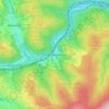 Topografische kaart Krommenthal, hoogte, reliëf