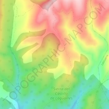 Topografische kaart Garbeta, hoogte, reliëf