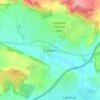Topografische kaart Caerwent, hoogte, reliëf