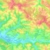Topografische kaart Baillargué, hoogte, reliëf