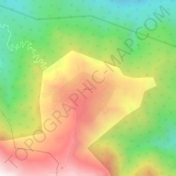 Topografische kaart Filband, hoogte, reliëf