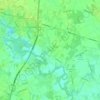 Topografische kaart Cendon, hoogte, reliëf