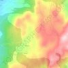Topografische kaart Zo, hoogte, reliëf