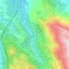 Topografische kaart Casavecchia, hoogte, reliëf