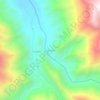 Topografische kaart Cebollar, hoogte, reliëf
