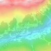 Topografische kaart Innerlangesthei, hoogte, reliëf