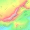 Topografische kaart Cerro Pirhuata, hoogte, reliëf