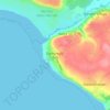 Topografische kaart Ogmore-by-Sea, hoogte, reliëf